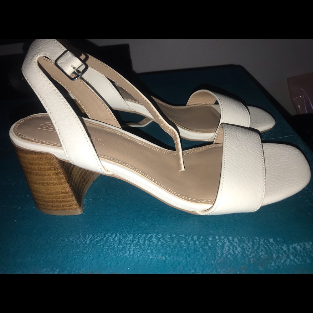 ASOS White ankle strap sandals